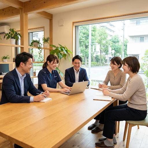 プロフェッショナルな日本のオフィス風景
